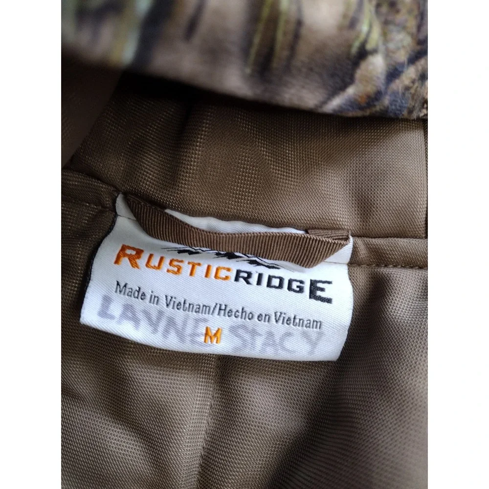 Rustic Ridge Kids Camo Hunting Jacket Scent Stop Hooded Bomber Coat Medium M